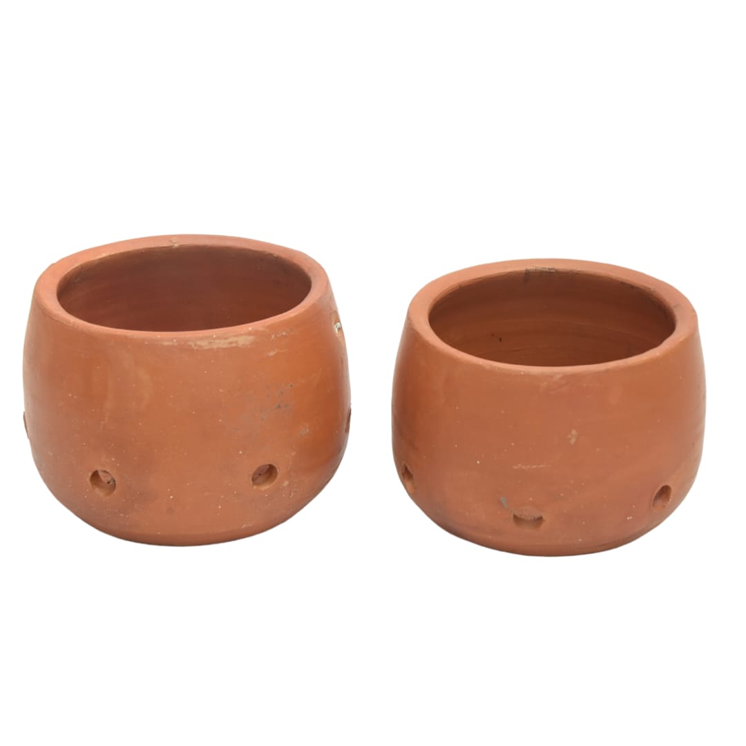 Terracotta Clay Pot  (Pack of 2)