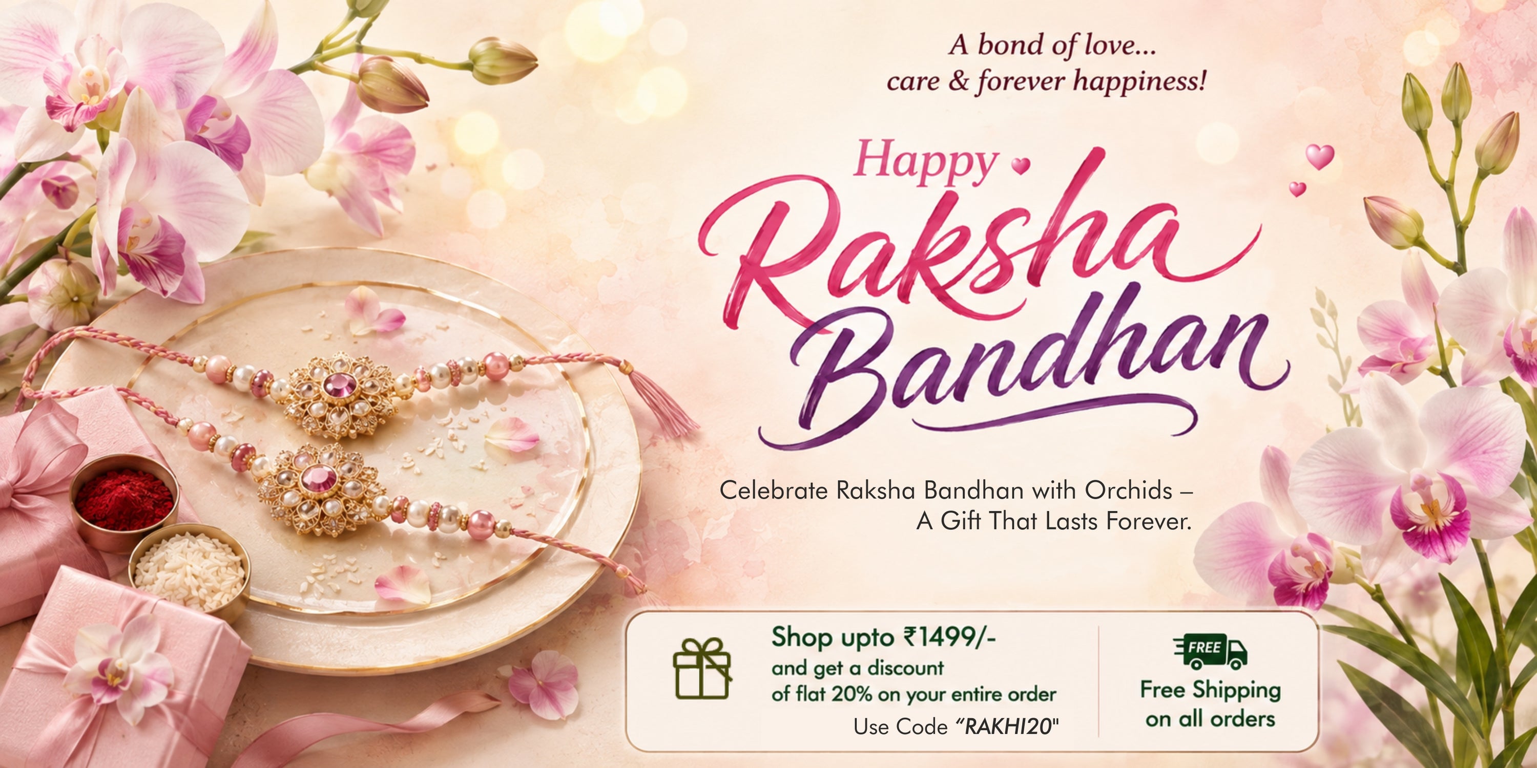 Raksha Bandhan Special – Gift Beautiful Orchid Plants to Your Loved Ones | Click Orchid India