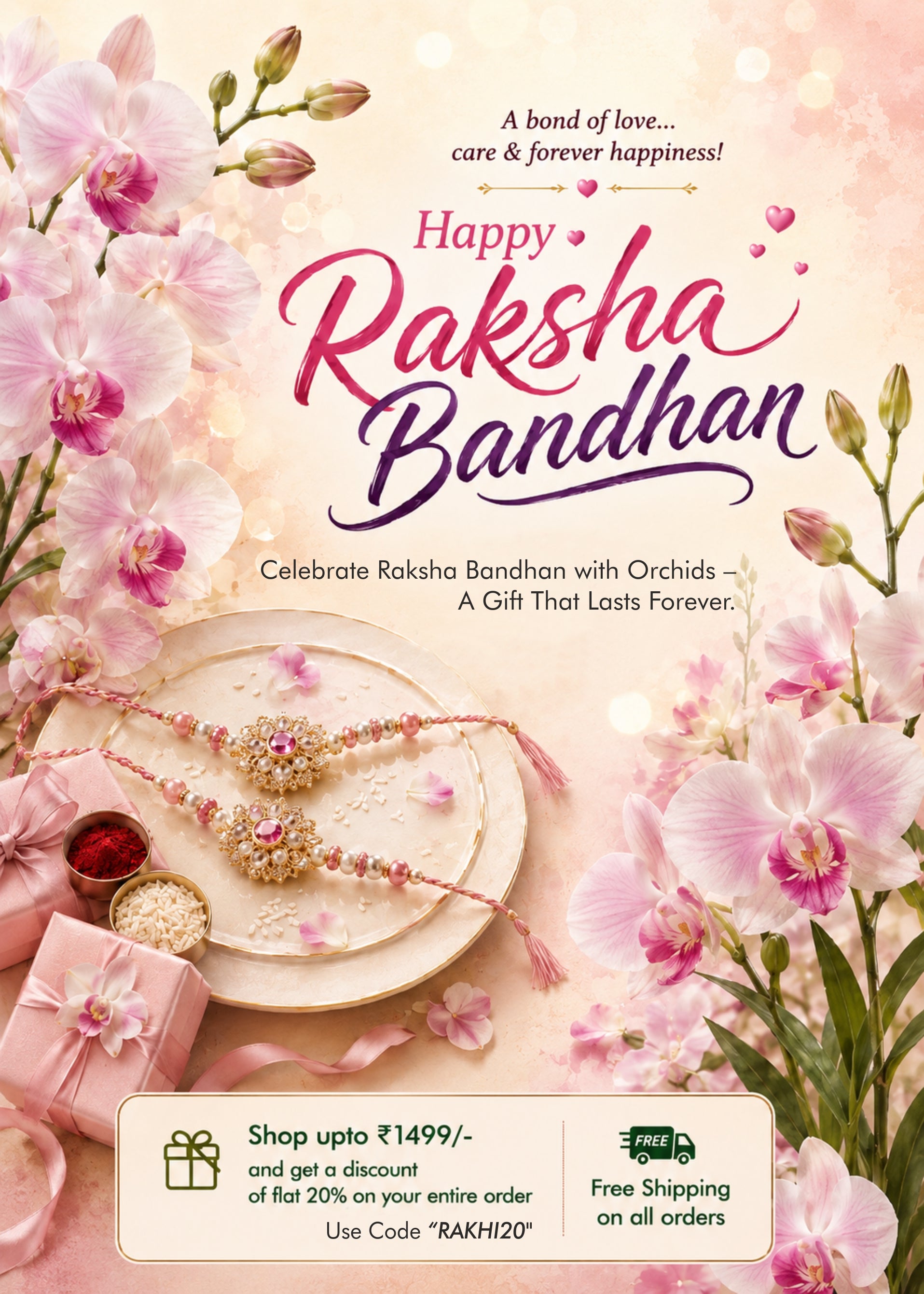 Raksha Bandhan Gift – Premium Live Orchid Plants Online in India | Click Orchid